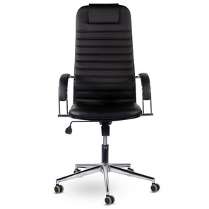 Офисное кресло Brabix Premium Pilot EX-610 CH (хром, кожзам, черное) 532418 в Шахтах - предосмотр 2