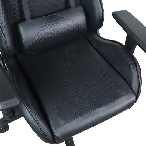 Кресло Brabix GT Carbon GM-115 (две подушки, экокожа, черное) 531932 в Шахтах - изображение 7