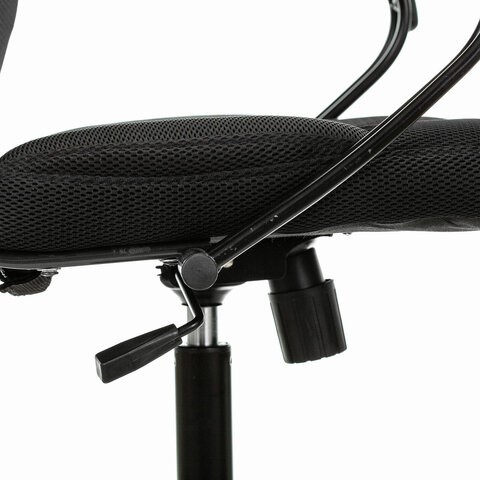 Офисное кресло Brabix Premium Stalker EX-608 PL (ткань-сетка/кожзам, черное) 532090 в Шахтах - изображение 4
