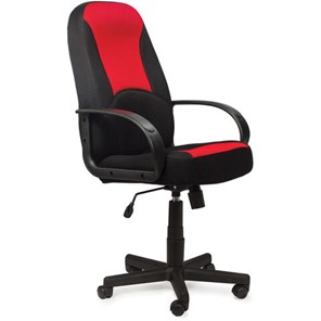 Кресло BRABIX "City EX-512", ткань черная/красная, TW, 531408 в Шахтах