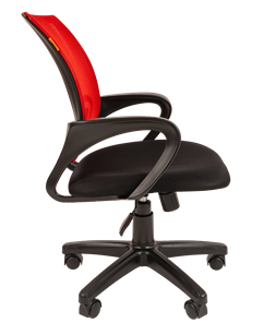 Офисное кресло CHAIRMAN 696 black Сетчатый акрил DW69 красный в Таганроге - предосмотр 1