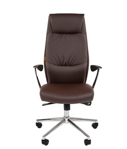 Компьютерное кресло CHAIRMAN Vista Экокожа премиум коричневая (vista) в Батайске - предосмотр 3