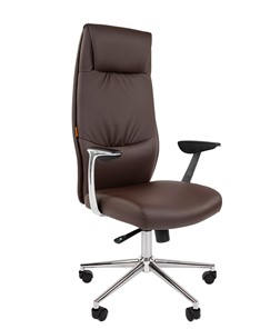 Компьютерное кресло CHAIRMAN Vista Экокожа премиум коричневая (vista) в Шахтах - предосмотр 2