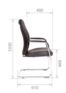 Офисное кресло CHAIRMAN Vista V Экокожа премиум коричневая (vista) в Батайске - предосмотр 2