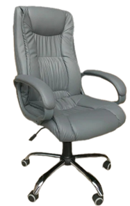Офисное кресло ELLY (CHR68) экокожа ECO-70, серая в Шахтах