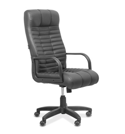 Кресло для руководителя Атлант, экокожа премиум / черная CN1114 в Шахтах - изображение