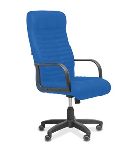 Офисное кресло для руководителя Атлант, ткань TW / синяя в Шахтах