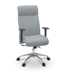 Офисное кресло Dark (подлокотники 3D) экокожа премиум / светло-серая CN1132 в Шахтах