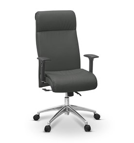 Офисное кресло для руководителя Dark (подлокотники 3D) экокожа премиум / темно-серая CN1118 в Шахтах