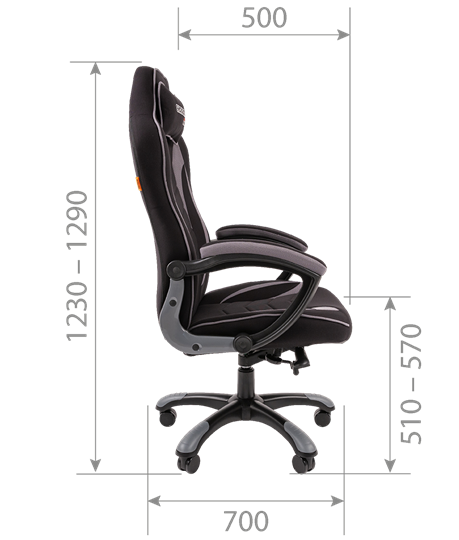 Кресло игровое CHAIRMAN GAME 28 Полиэстер комбинированная ткань красный/черный в Шахтах - изображение 4