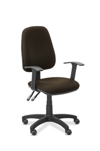 Офисное кресло Эльза Т, экокожа премиум / коричневая CN1116 в Шахтах