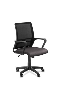 Кресло в офис Акцент, сетка YM/ткань Bahama / черная/серая в Шахтах