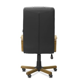 Офисное кресло Атлант W, экокожа премиум / черная CN1114/ дерево - орех в Шахтах - предосмотр 6