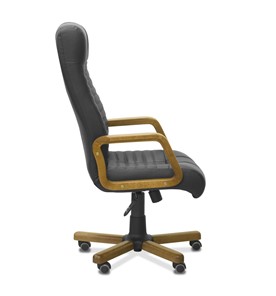 Офисное кресло Атлант W, экокожа премиум / черная CN1114/ дерево - орех в Шахтах - предосмотр 8