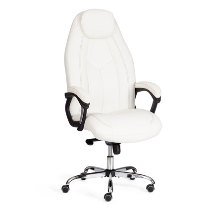 Компьютерное кресло BOSS Lux, кож/зам, белый, арт.21152 в Шахтах - изображение