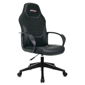 Кресло офисное BRABIX "Alpha GM-018", ткань/экокожа, черное, 532636, GM-018_532636 в Шахтах