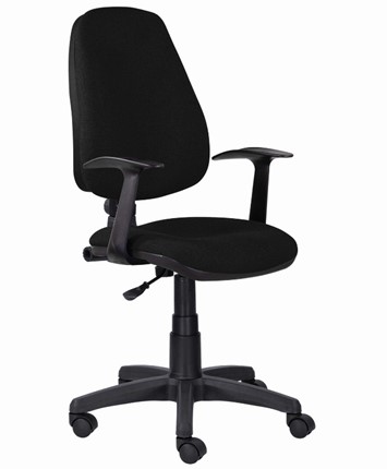 Офисное кресло Brabix Comfort MG-321, регулируемая эргономичная спинка, ткань, черное в Ростове-на-Дону - изображение