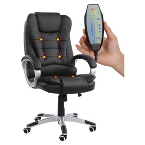 Кресло офисное Brabix BRABIX "Comfort MS-003", 6 массажных модулей, экокожа, черное, 532521 в Шахтах