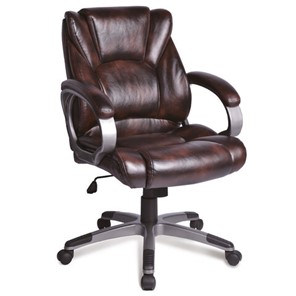 Компьютерное кресло BRABIX "Eldorado EX-504", экокожа, коричневое, 530875 в Шахтах
