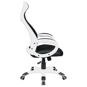 Компьютерное кресло Brabix Premium Genesis EX-517 (пластик белый, ткань/экокожа/сетка черная) 531573 в Шахтах - предосмотр 2