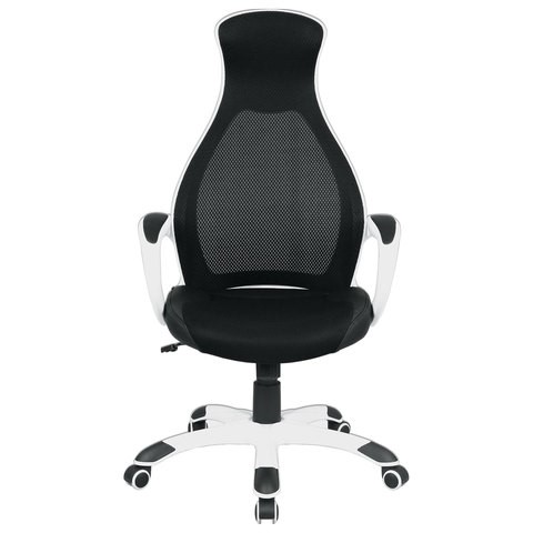 Компьютерное кресло Brabix Premium Genesis EX-517 (пластик белый, ткань/экокожа/сетка черная) 531573 в Шахтах - изображение 3