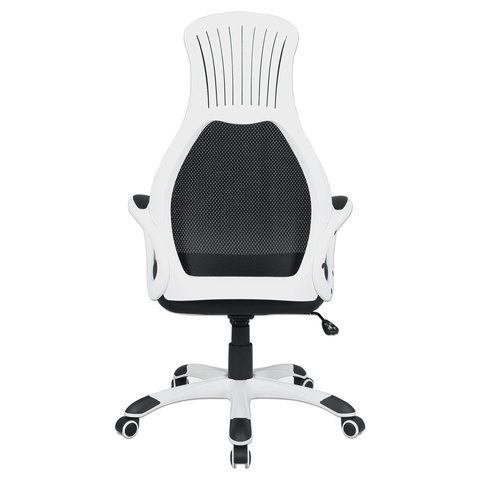 Компьютерное кресло Brabix Premium Genesis EX-517 (пластик белый, ткань/экокожа/сетка черная) 531573 в Шахтах - изображение 4
