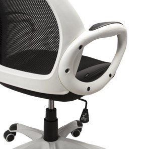 Компьютерное кресло Brabix Premium Genesis EX-517 (пластик белый, ткань/экокожа/сетка черная) 531573 в Шахтах - предосмотр 5