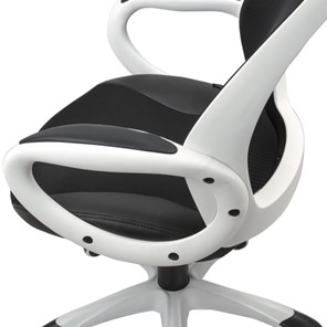Компьютерное кресло Brabix Premium Genesis EX-517 (пластик белый, ткань/экокожа/сетка черная) 531573 в Шахтах - предосмотр 6