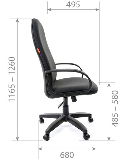 Офисное кресло CHAIRMAN 279, экокожа, цвет черный в Шахтах - изображение 3