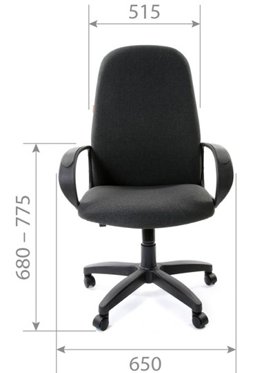 Офисное кресло CHAIRMAN 279, экокожа, цвет черный в Шахтах - изображение 2
