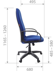 Кресло офисное CHAIRMAN 279 TW 11, цвет черный в Шахтах - предосмотр 5