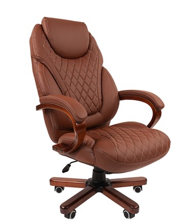 Кресло CHAIRMAN 406, коричневый в Шахтах - изображение