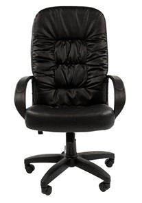 Кресло компьютерное CHAIRMAN 416, экокожа, цвет черный в Шахтах - предосмотр 4