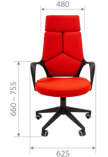 Кресло компьютерное CHAIRMAN 525, серое в Шахтах - изображение 1