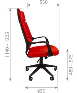 Кресло компьютерное CHAIRMAN 525, серое в Шахтах - предосмотр 2