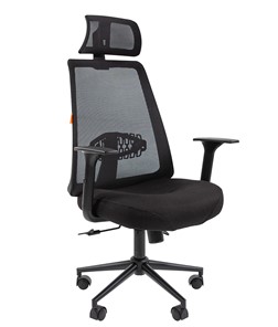 Офисное кресло CHAIRMAN 535 BLACK Сетчатый акрил черный / Полиэстер черный в Шахтах