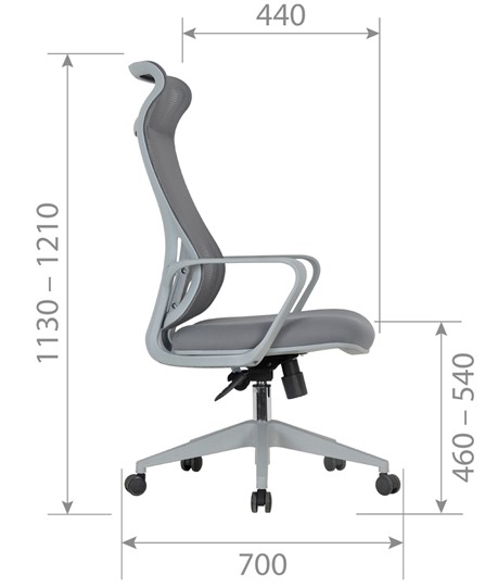 Офисное кресло CHAIRMAN 577, сетчатый акрил серый / полиэстер серый в Шахтах - изображение 5