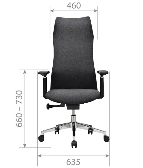 Кресло офисное CHAIRMAN 583 ткань темна-серая в Шахтах - изображение 4