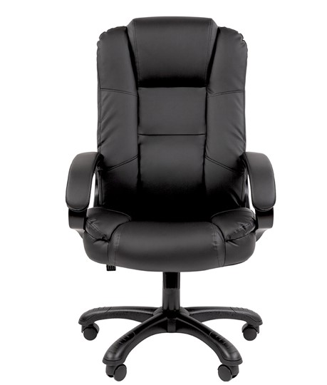 Кресло компьютерное CHAIRMAN 600 экокожа черная в Шахтах - изображение 1