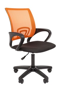 Кресло CHAIRMAN 696 black LT, оранжевый в Шахтах