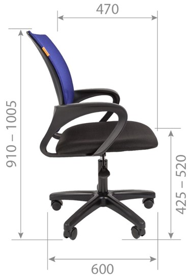 Кресло офисное CHAIRMAN 696 black LT, серое в Шахтах - изображение 2