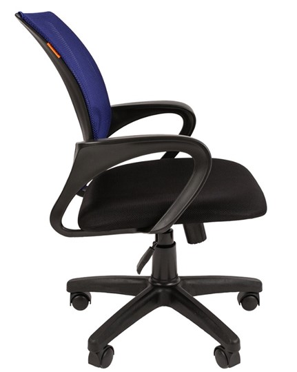 Кресло офисное CHAIRMAN 696 black Сетчатый акрил DW61 синий в Таганроге - изображение 2