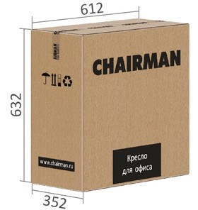 Кресло офисное CHAIRMAN 696 black Сетчатый акрил DW66 оранжевый в Таганроге - предосмотр 3