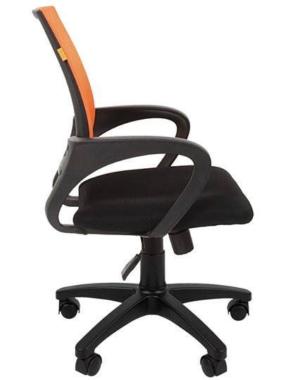 Кресло офисное CHAIRMAN 696 black Сетчатый акрил DW66 оранжевый в Батайске - изображение 5