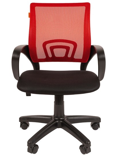 Офисное кресло CHAIRMAN 696 black Сетчатый акрил DW69 красный в Шахтах - изображение 4