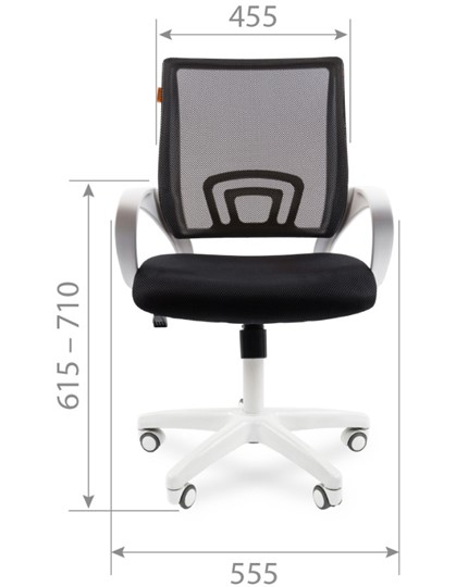 Офисное кресло CHAIRMAN 696 white, черный в Шахтах - изображение 1