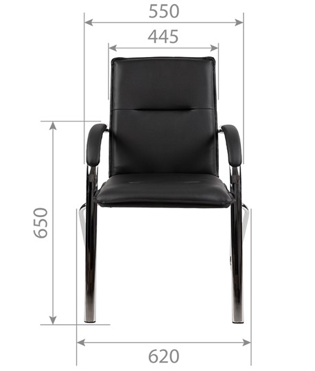 Офисное кресло CHAIRMAN 851 экокожа черная (2 шт. в комплекте) в Шахтах - изображение 3