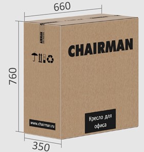 Кресло CHAIRMAN CH415 эко кожа серая в Таганроге - предосмотр 5