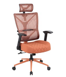 Кресло офисное CHAIRMAN CH566 сетчатый акрил оранжевый / полиэстер оранжевый в Шахтах - предосмотр
