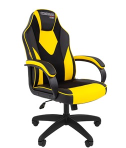 Офисное кресло CHAIRMAN GAME 17, цвет черный /желтый в Шахтах